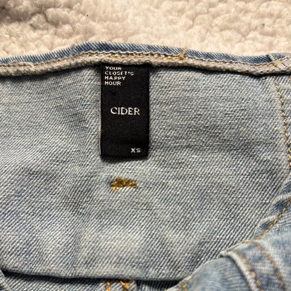 Cider Blue Flare Wide Leg Jeans - Picture 2 of 6